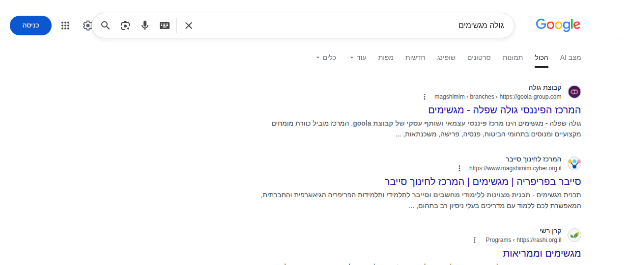 גולה מגשימים